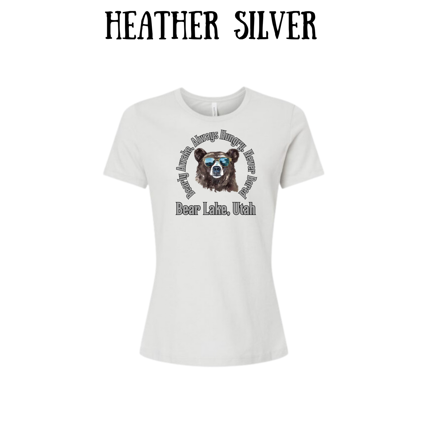 CP - Bear Lake Utah - Women's Relaxed Fit Tee - Neutrals