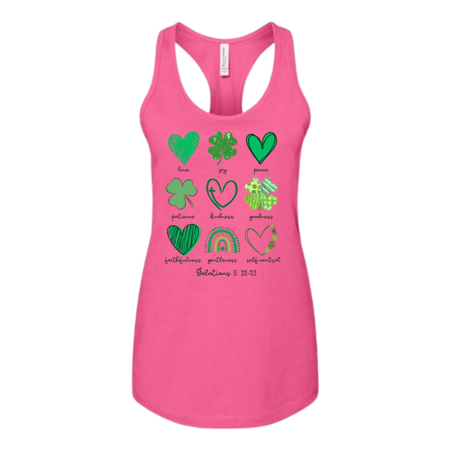 Galatians 5 - St Patrick's Day - Bella+Canvas - Women's Jersey Racerback Tank