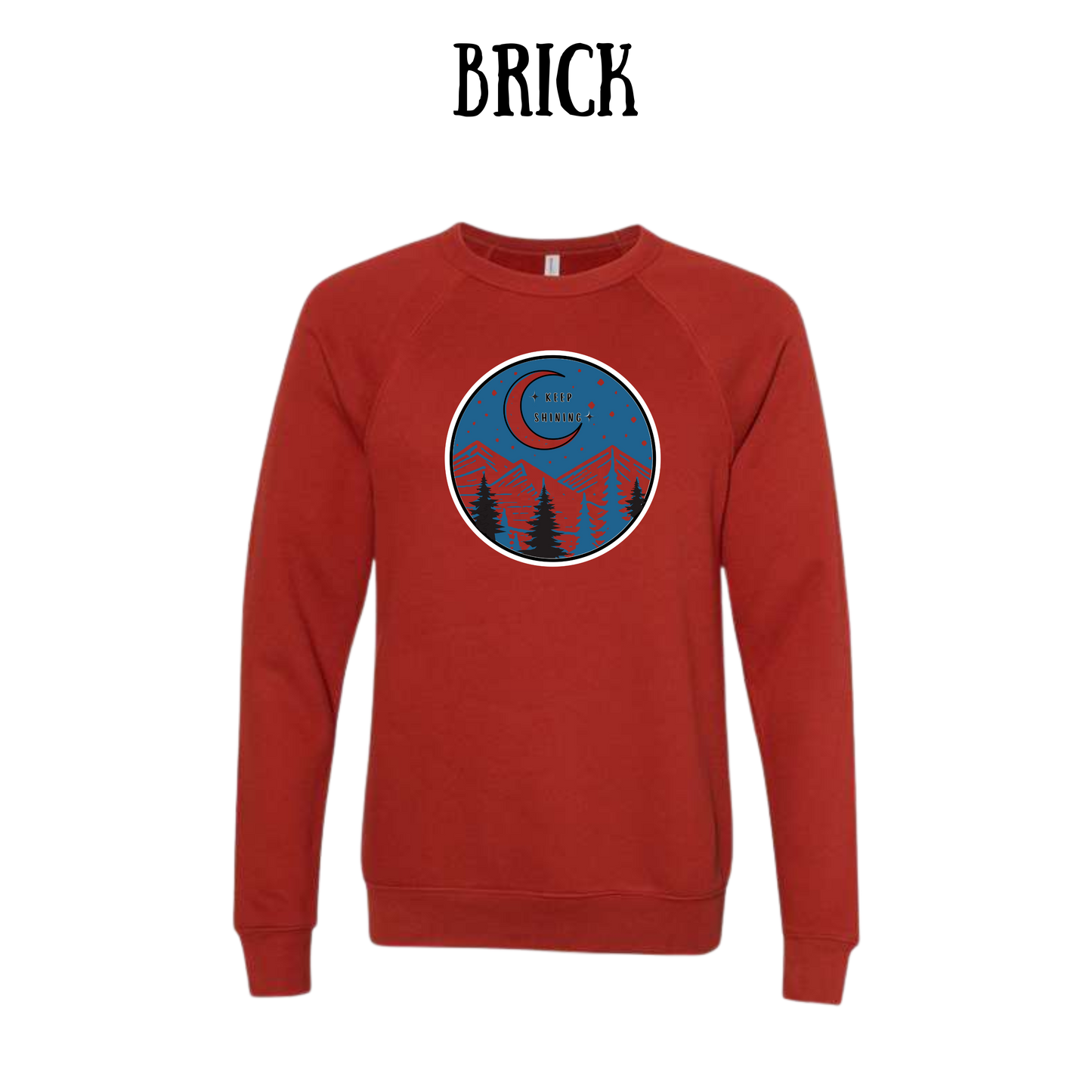 OP - Keep Shining - Sponge Fleece Raglan Sweatshirt - Assorted Colors