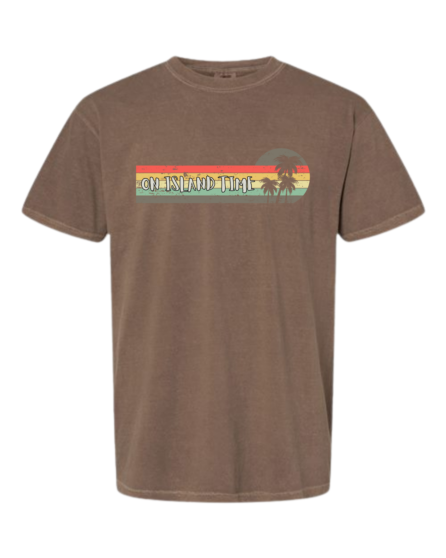 On Island Time - Comfort Colors - Heavyweight Unisex Tee - Neutral Colors