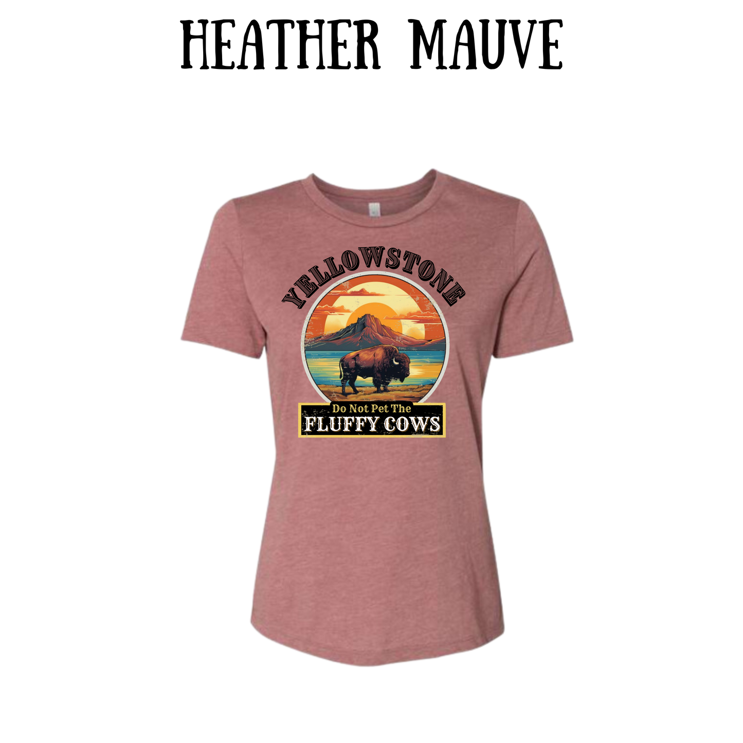 CP - Yellowstone: Fluffy Cows - Women's Relaxed Fit Tee - Assorted Colors