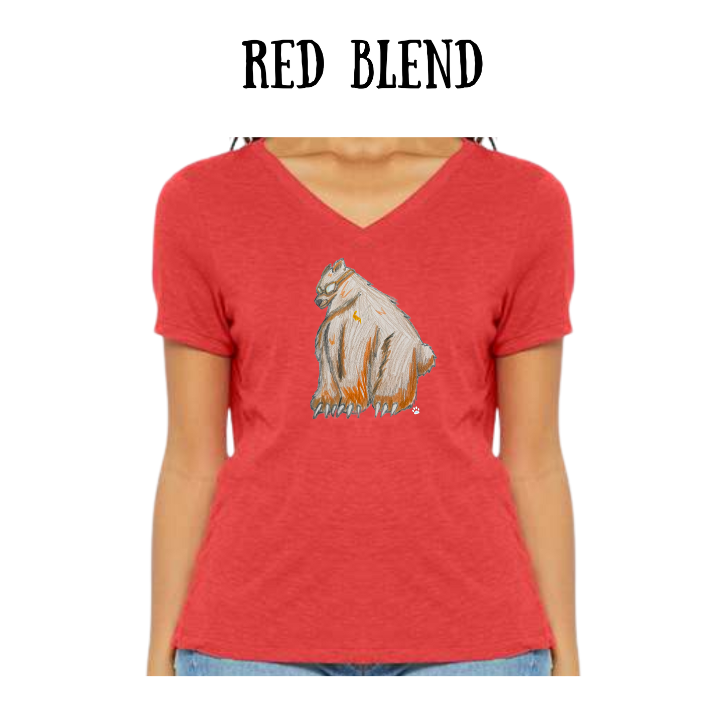 AC - Muscle Bear - Women's V-Neck - Assorted Colors