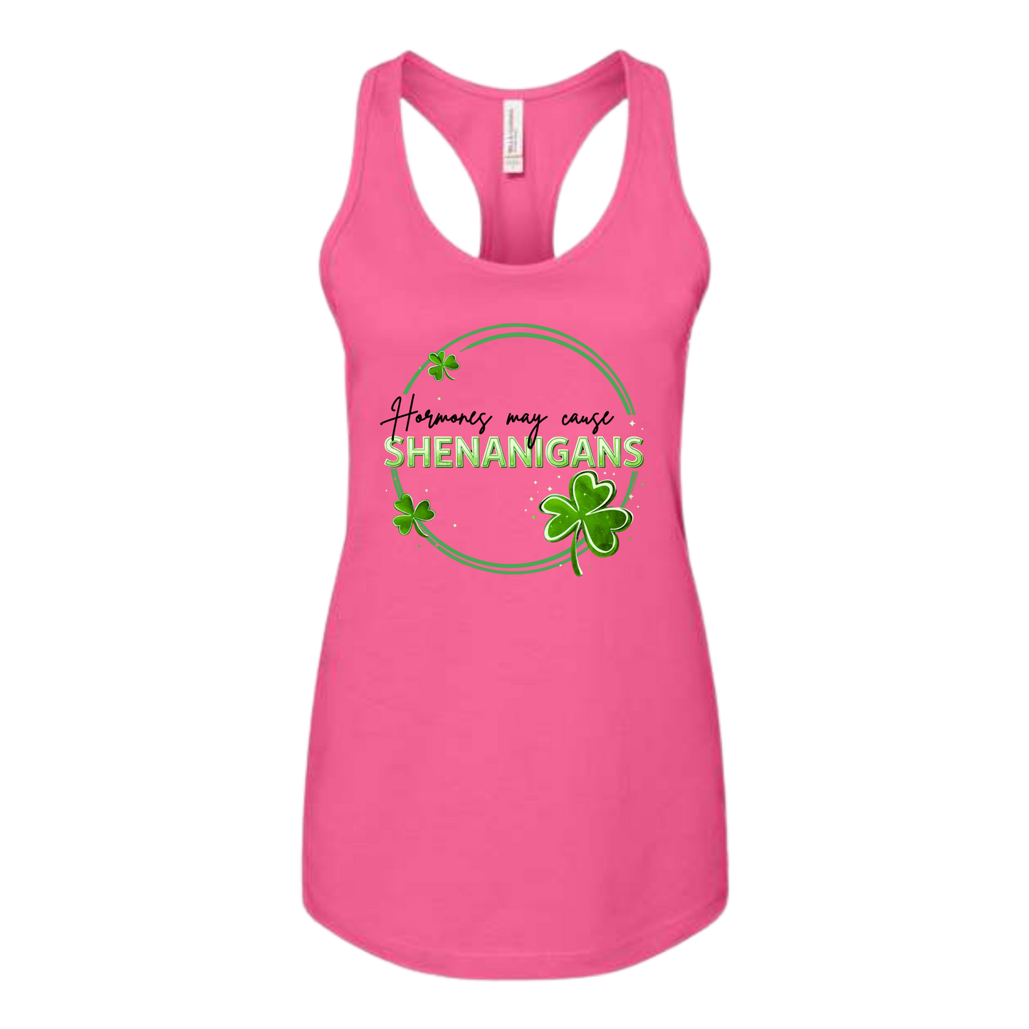 Hormones May Cause Shenanigans - Bella+Canvas - Women's Jersey Racerback Tank