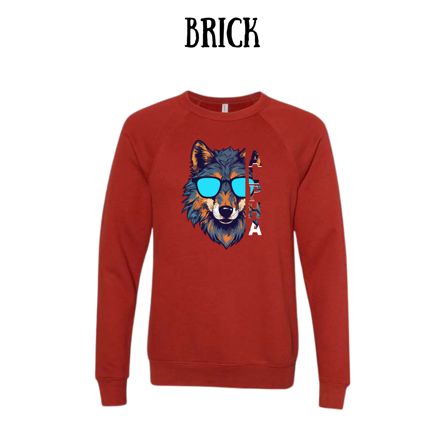 BP - Alpha - Sponge Fleece Raglan Sweatshirt - Assorted Colors