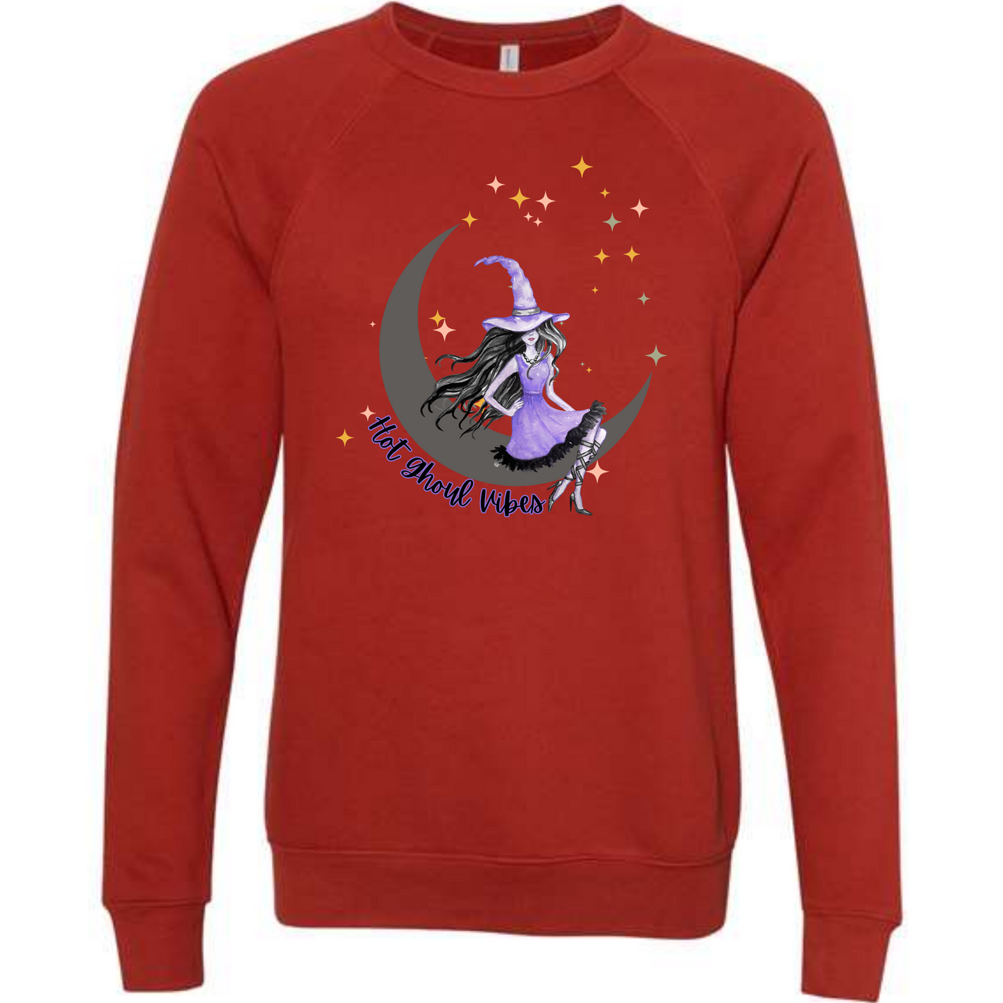 HP - Hot Ghoul Vibes - Sponge Fleece Raglan Sweatshirt - Assorted Colors