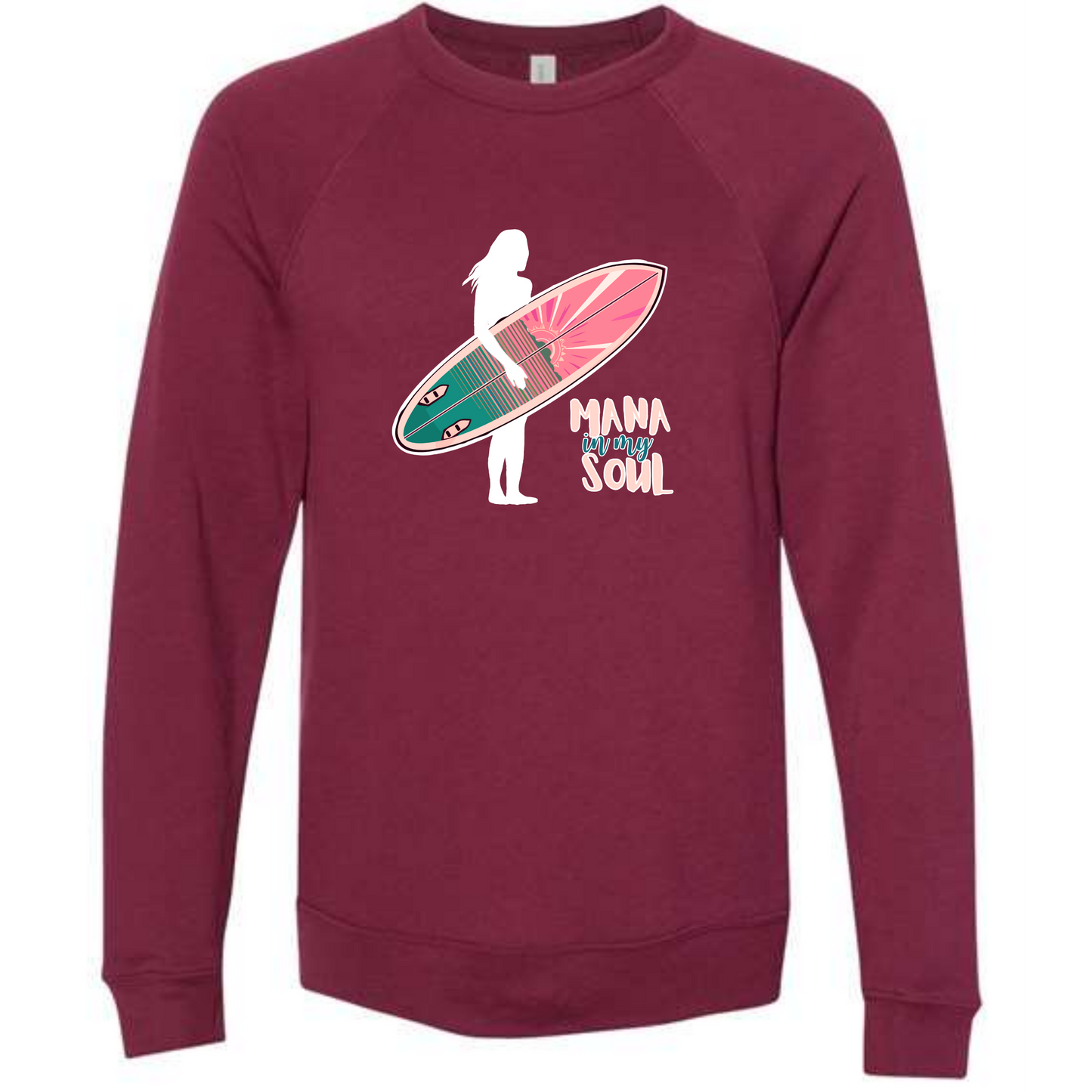 Mana in My Soul - Sponge Fleece Raglan Sweatshirt - Assorted Colors