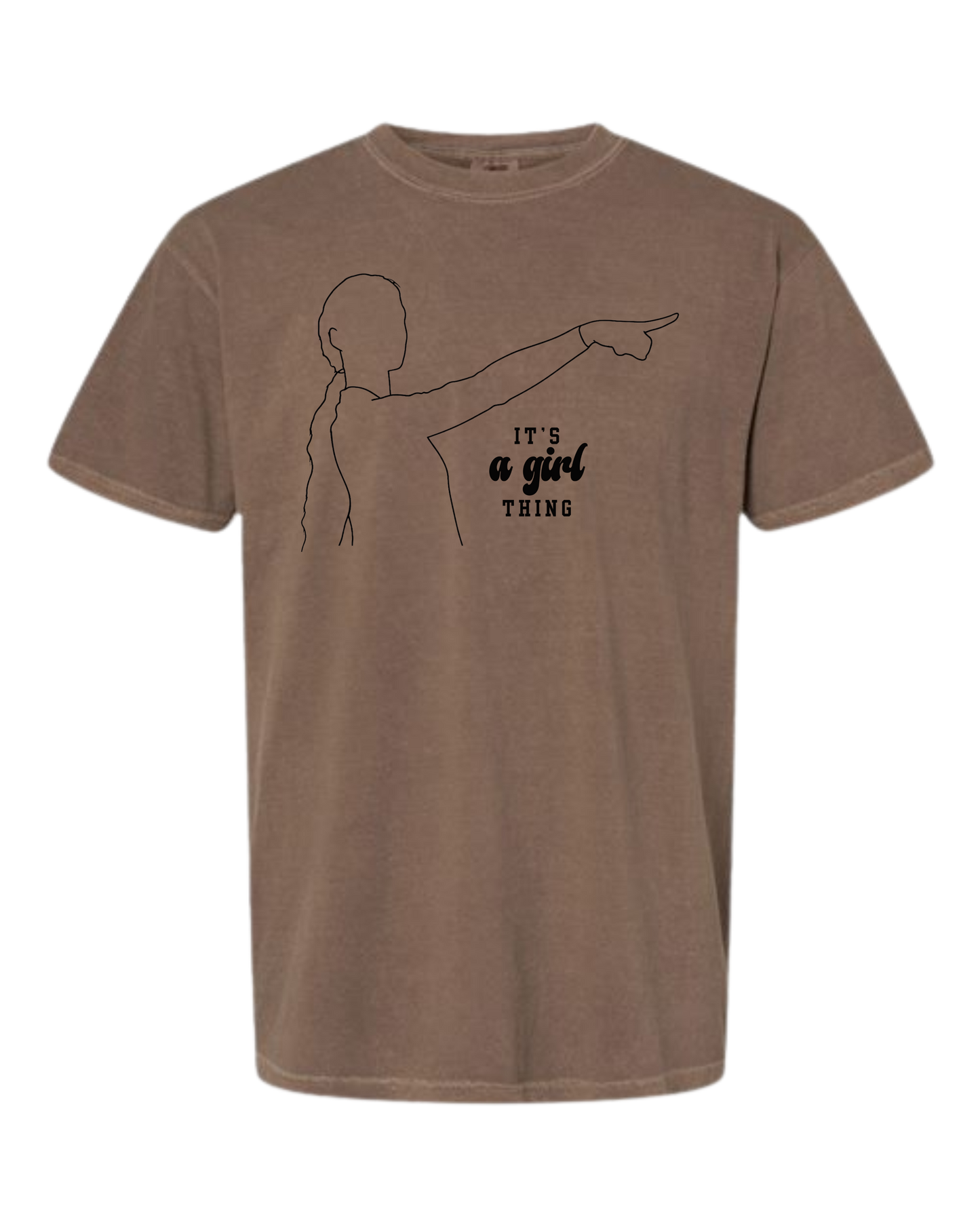 It's A Girl Thing - Comfort Colors - Heavyweight Unisex Tee - Neutral Colors