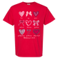 Galatians 5 - Valentines - Comfort Colors - Heavyweight Unisex Tee - Yellows, Oranges, Reds