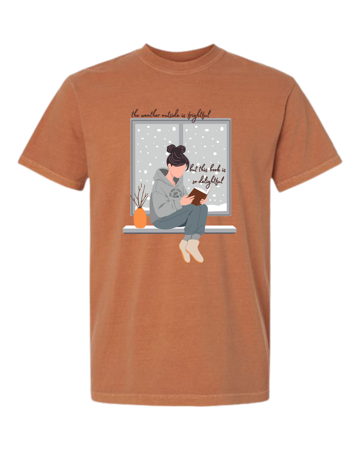 The Weather Outside is Frightful - Comfort Colors - Heavyweight Unisex Tee - Yellows, Oranges