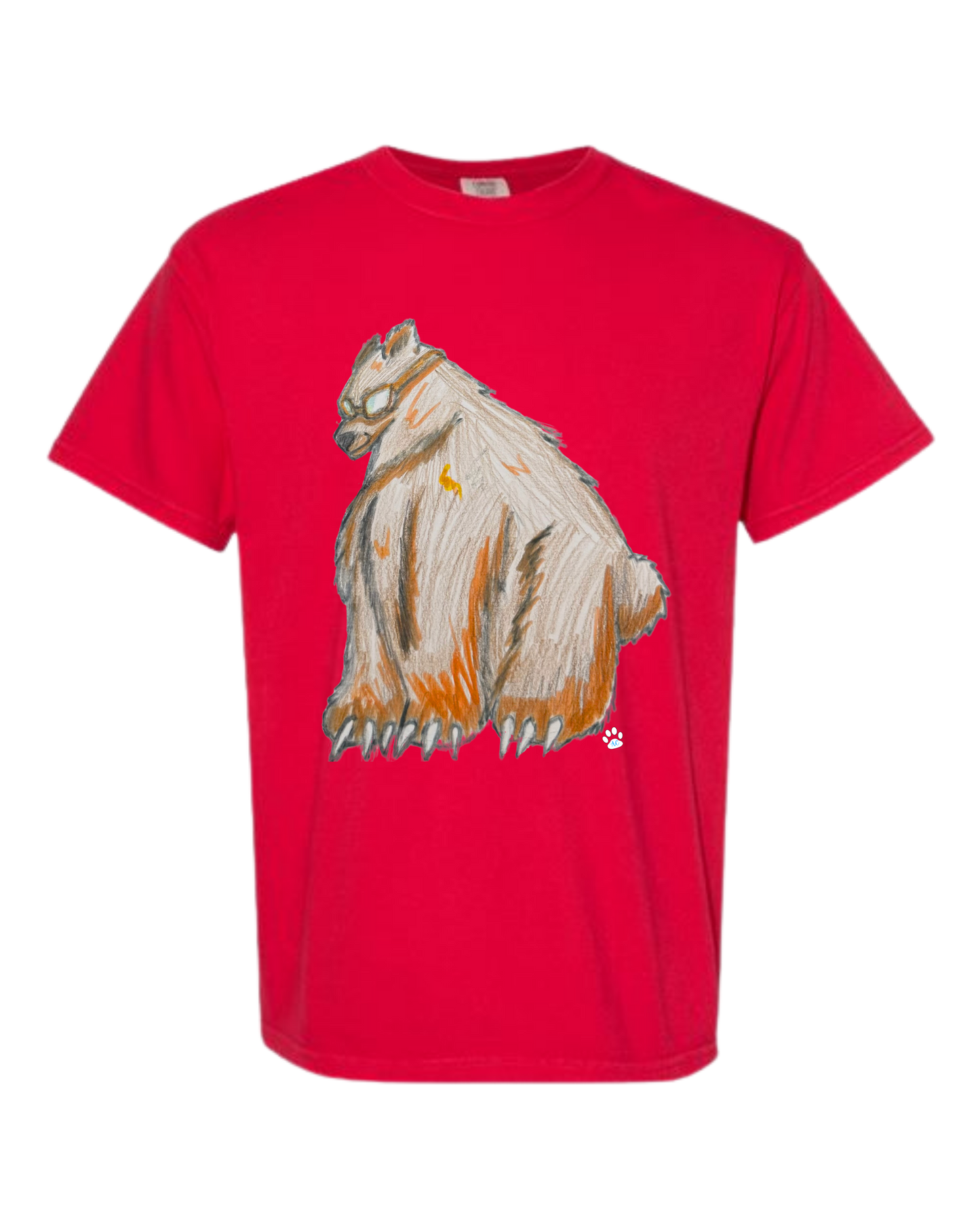 Muscle Bear - Comfort Colors - Heavyweight Unisex Tee - Yellows, Oranges, Reds