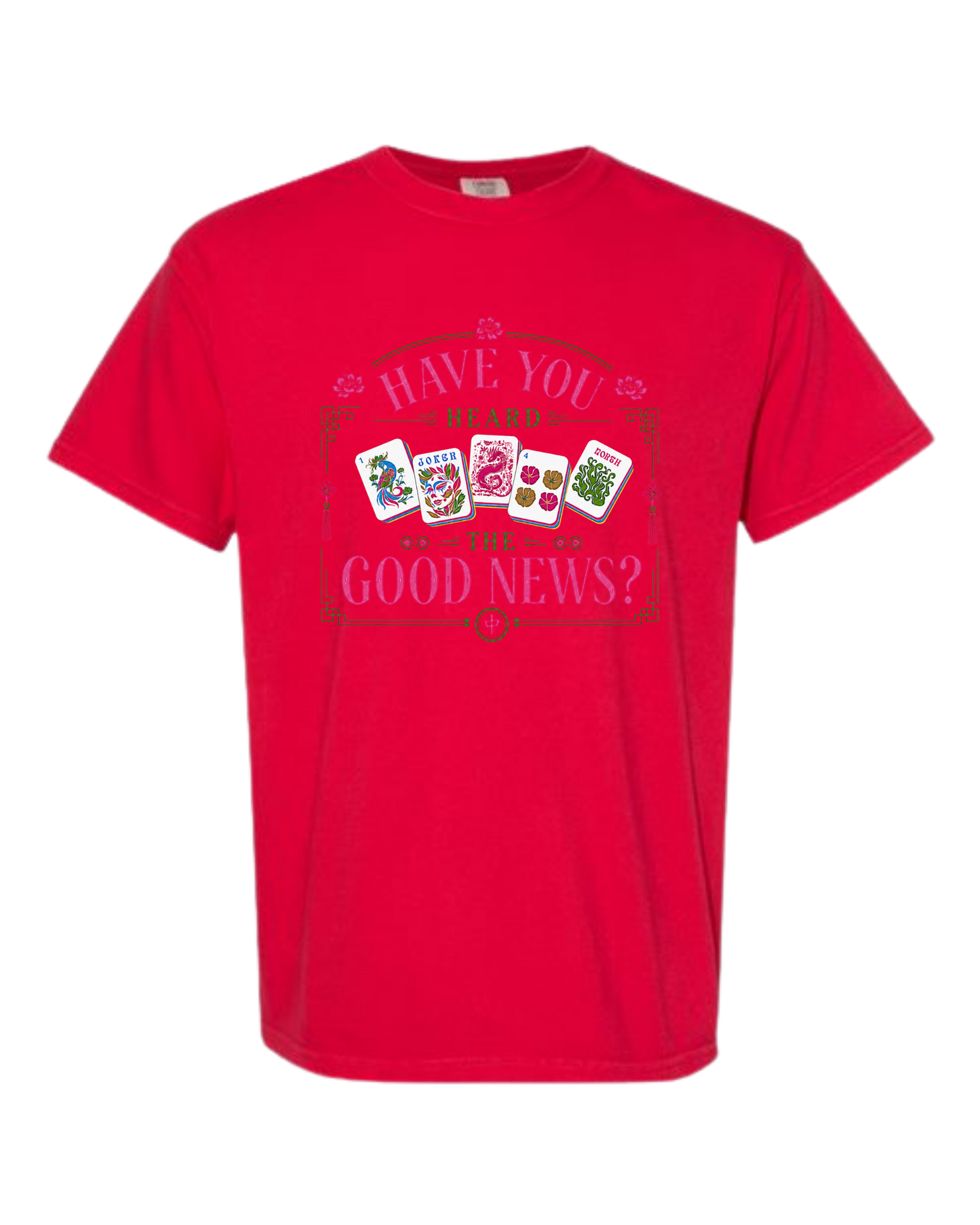 Have You Heard the Good News? - Comfort Colors - Heavyweight Unisex Tee - Yellows, Oranges, Reds