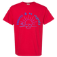 Sunsets & No Regrets - Comfort Colors - Heavyweight Unisex Tee - Yellows, Oranges, Reds