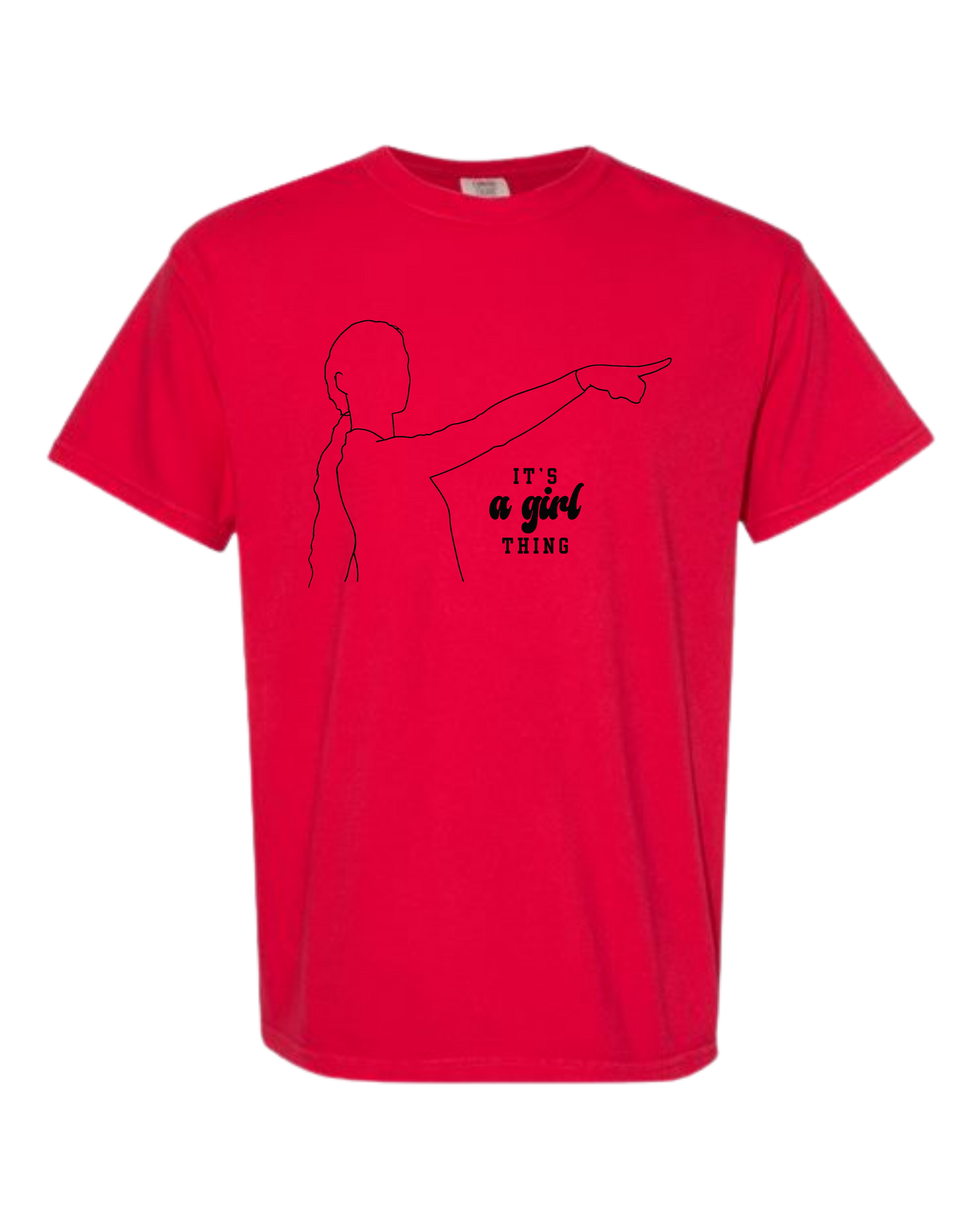 It's A Girl Thing - Comfort Colors - Heavyweight Unisex Tee - Yellows, Oranges, Reds