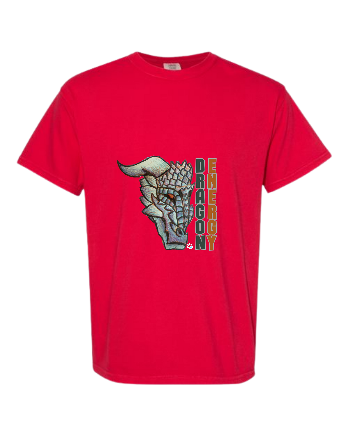 Dragon Energy - Comfort Colors - Heavyweight Unisex Tee - Yellows, Oranges, Reds