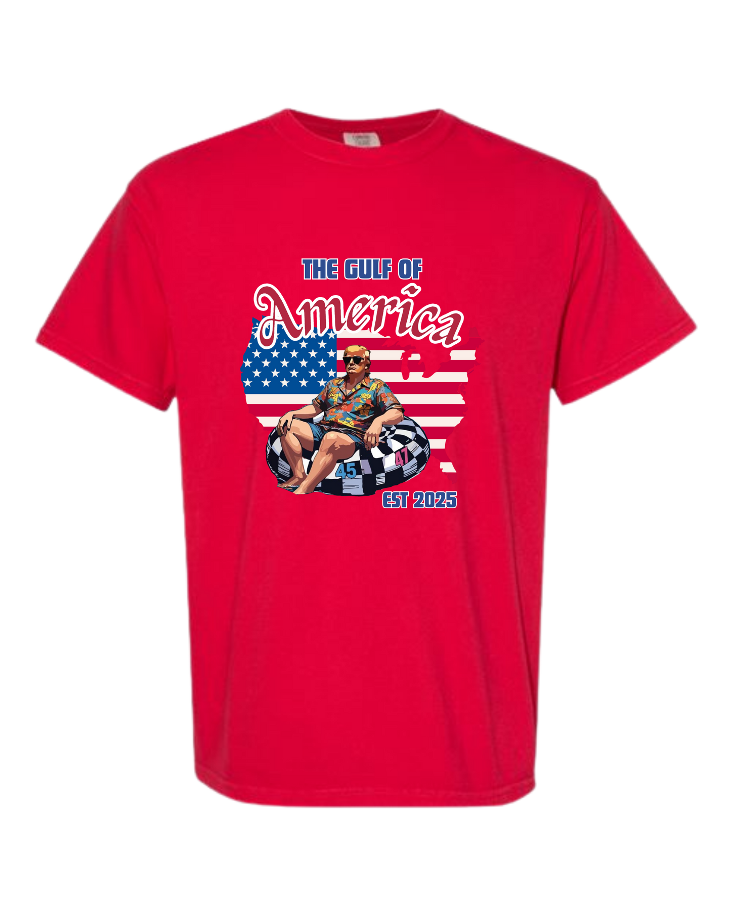 The Gulf of America - Comfort Colors - Heavyweight Unisex Tee - Yellows, Oranges, Reds