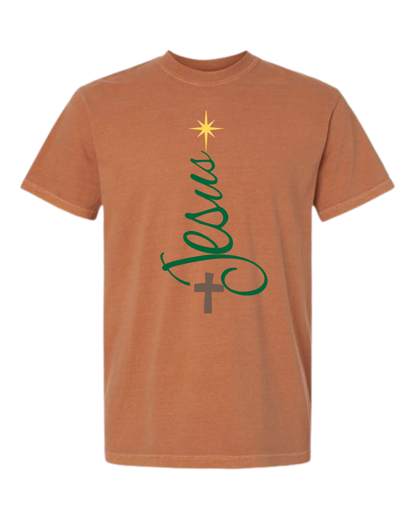 Jesus Tree - Comfort Colors - Heavyweight Unisex Tee - Yellows, Oranges