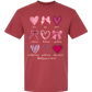 Galatians 5 - Valentines - Comfort Colors - Heavyweight Unisex Tee - Yellows, Oranges, Reds