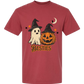 Halloween Besties - Comfort Colors - Heavyweight Unisex Tee - Yellows, Oranges, Reds