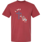 Loves Jesus & America too - Comfort Colors - Heavyweight Unisex Tee - Yellows, Oranges, Reds