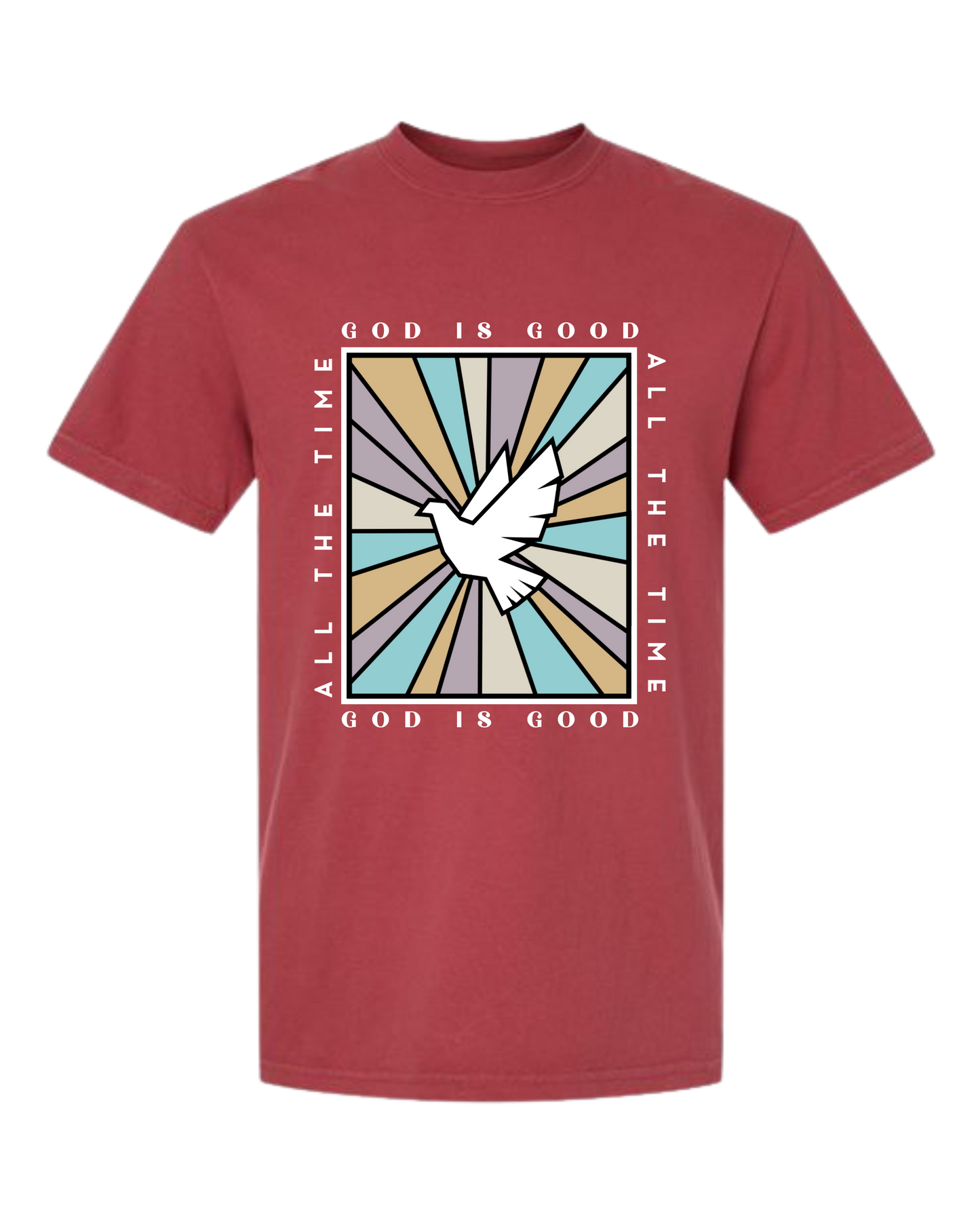 God Is Good - Comfort Colors - Heavyweight Unisex Tee - Yellows, Oranges, Reds