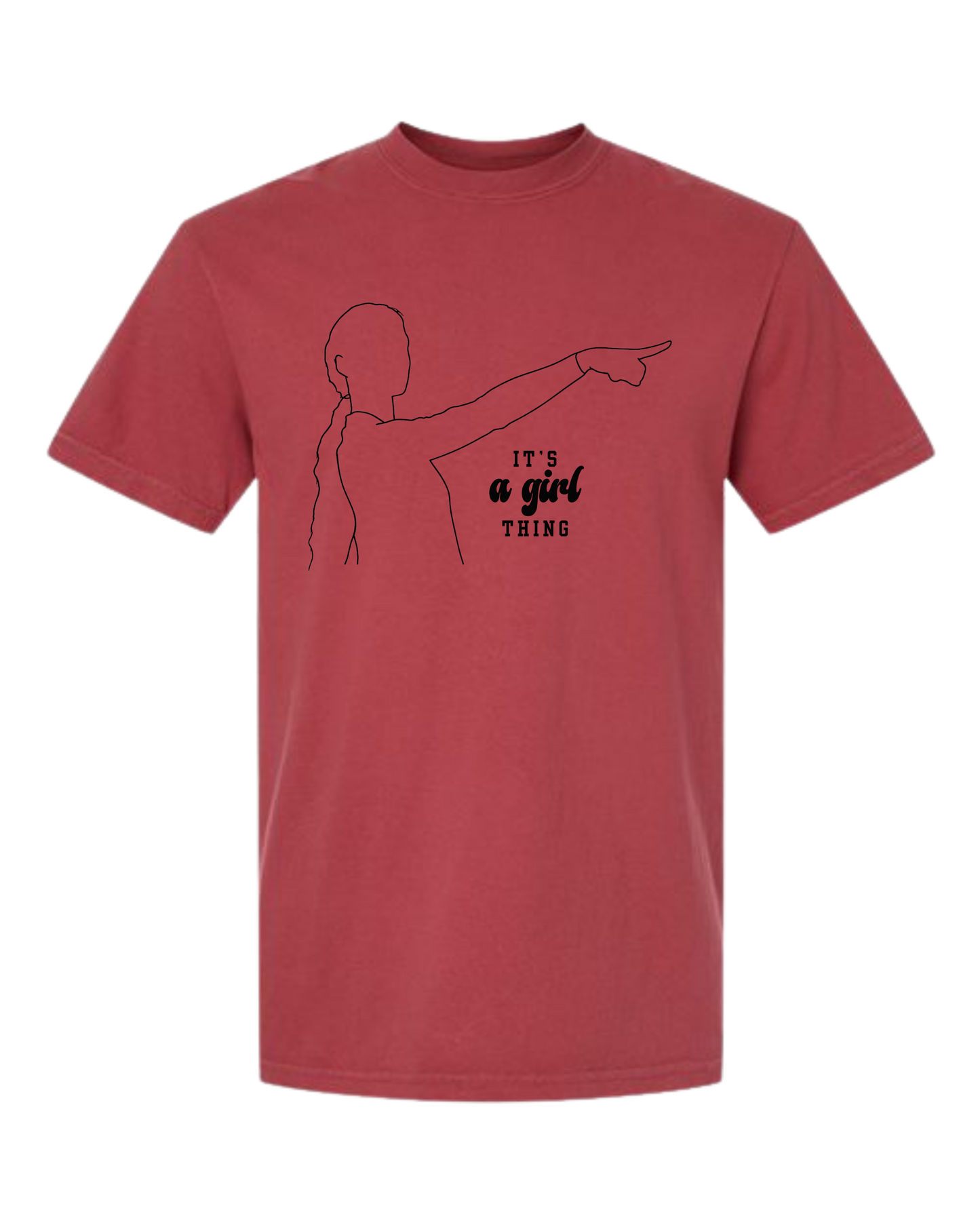 It's A Girl Thing - Comfort Colors - Heavyweight Unisex Tee - Yellows, Oranges, Reds