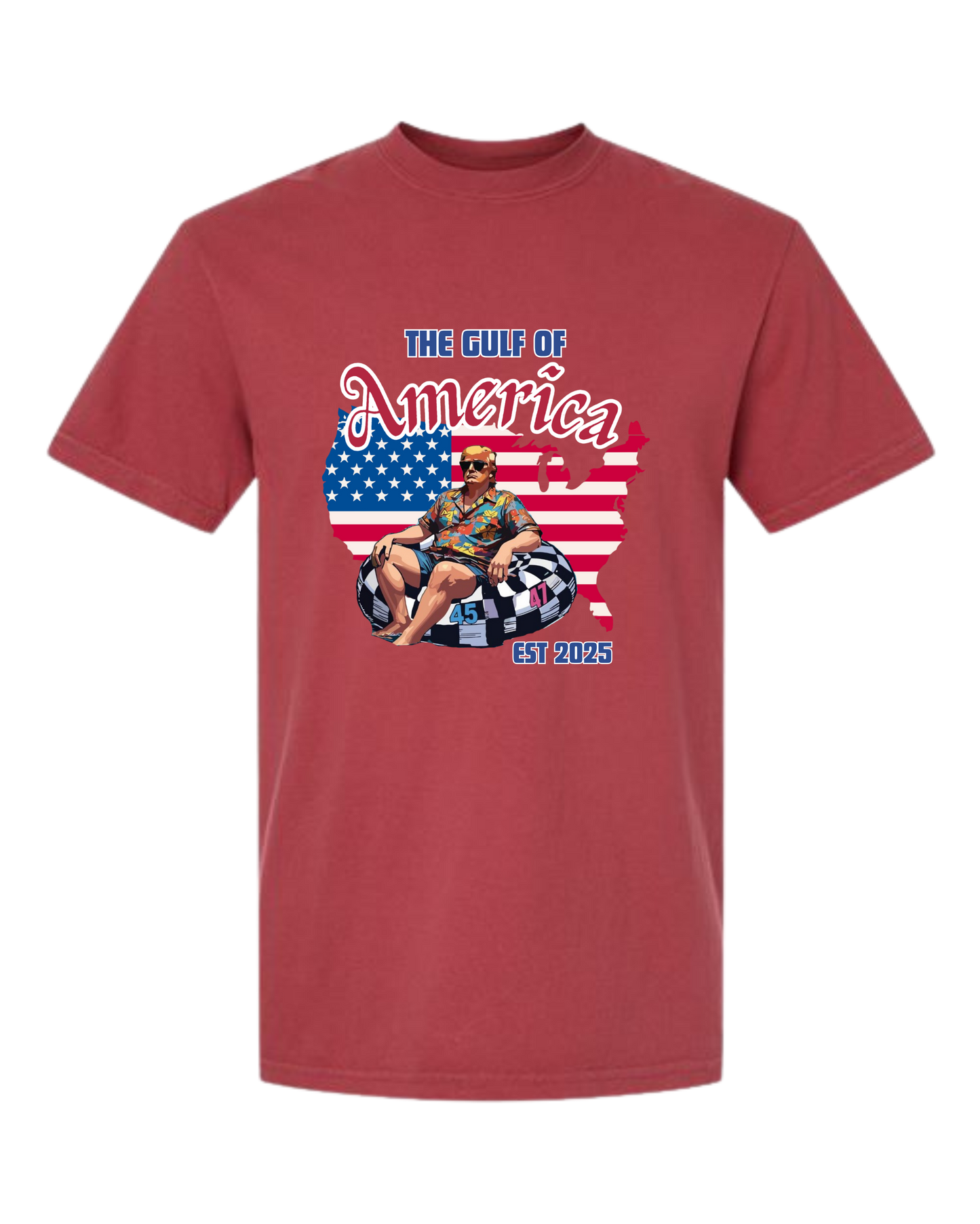 The Gulf of America - Comfort Colors - Heavyweight Unisex Tee - Yellows, Oranges, Reds