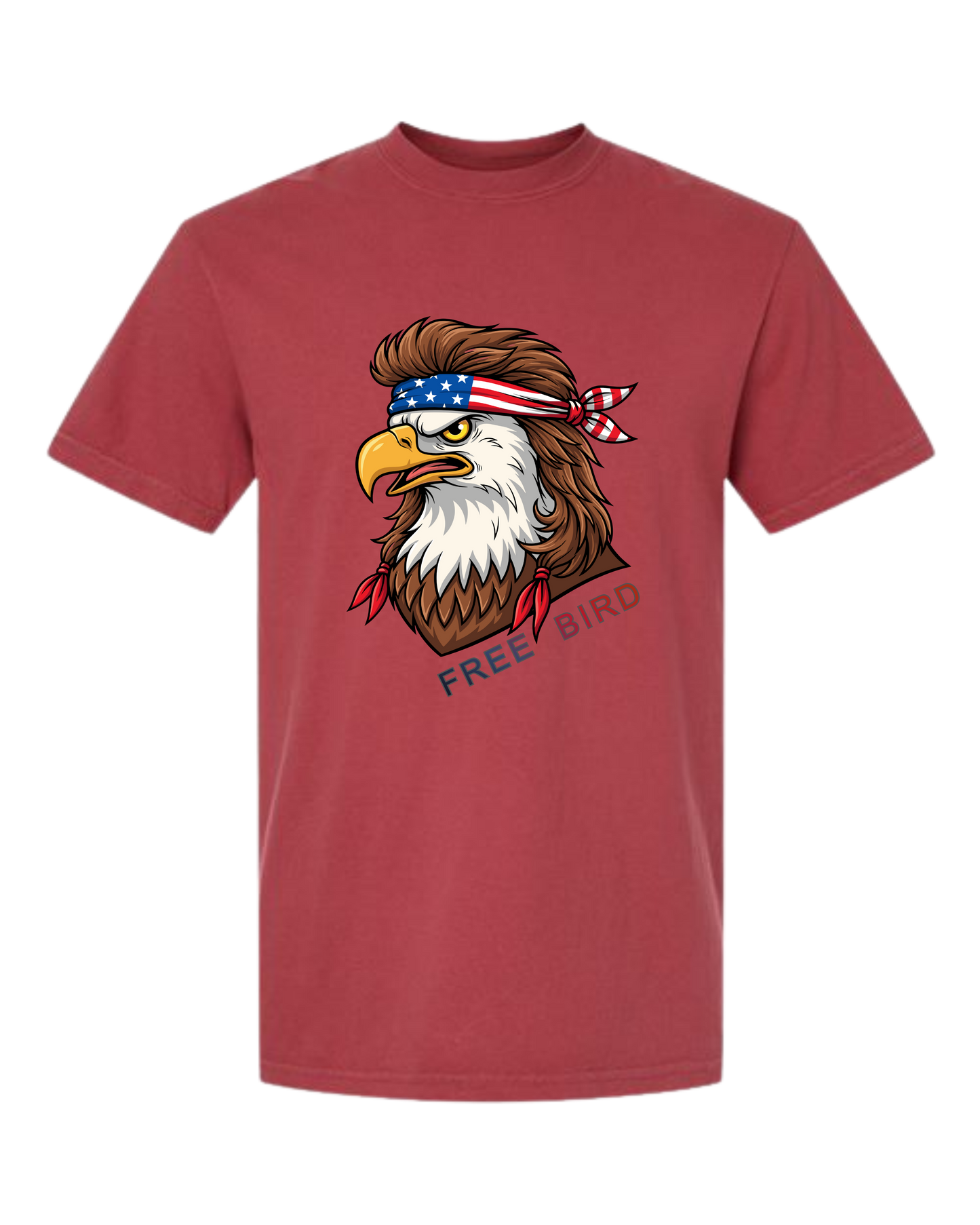 Rockin Free Bird - Comfort Colors - Heavyweight Unisex Tee - Yellows, Oranges, Reds