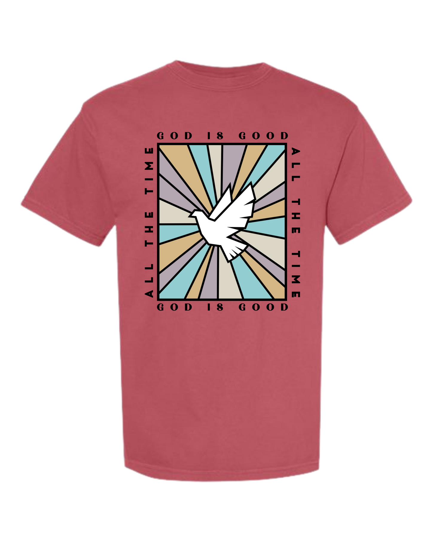 God Is Good - Comfort Colors - Heavyweight Unisex Tee - Yellows, Oranges, Reds
