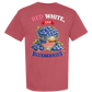 Red, White, And Blueberries - Comfort Colors - Heavyweight Unisex Tee - Yellows, Oranges, Reds