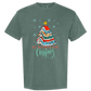 All Booked For Christmas - Comfort Colors - Heavyweight Unisex Tee - Greens