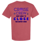 Cruise Crew Most Likely to Close the Buffet Down - Comfort Colors - Heavyweight Unisex Tee - Yellows, Oranges, Reds