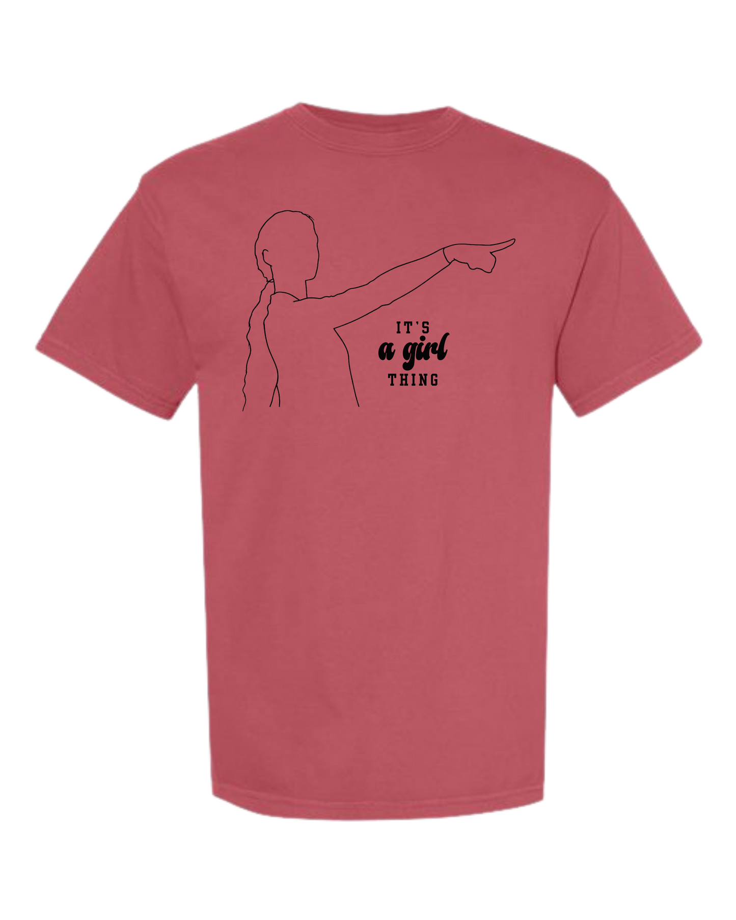 It's A Girl Thing - Comfort Colors - Heavyweight Unisex Tee - Yellows, Oranges, Reds