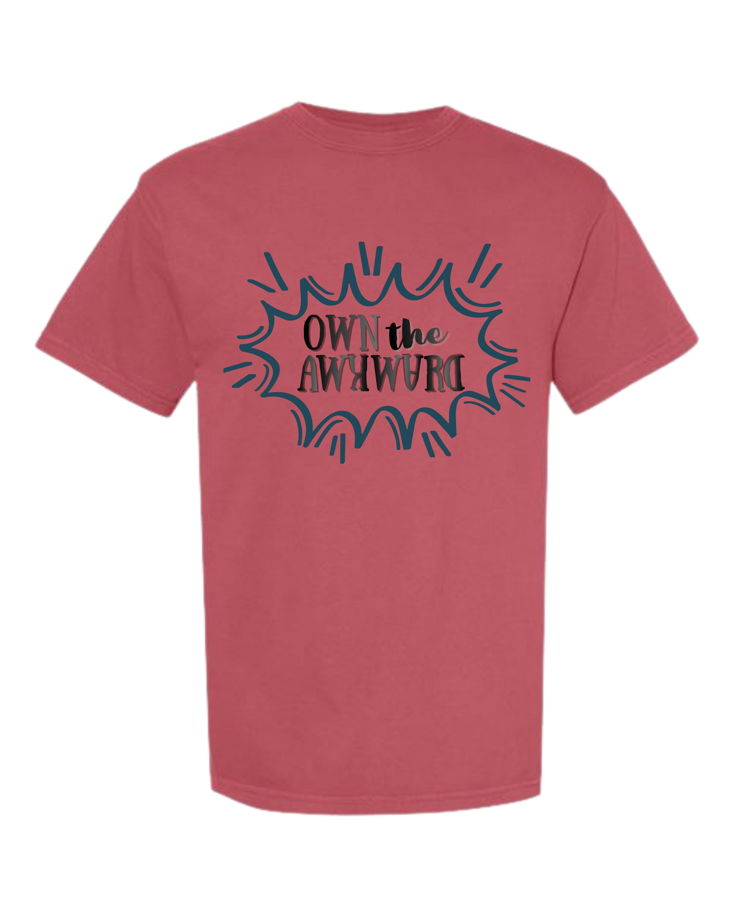 Own the Awkward - Comfort Colors - Heavyweight Unisex Tee - Yellows, Oranges, Reds
