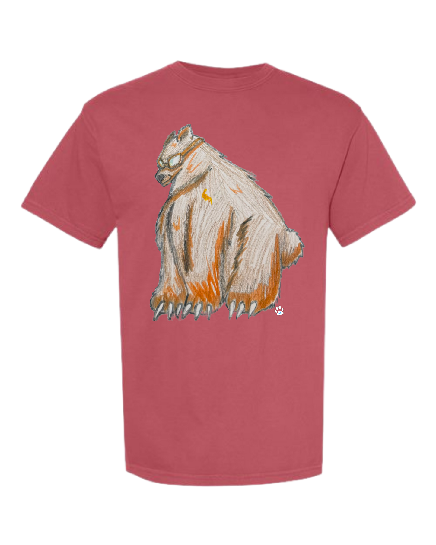 Muscle Bear - Comfort Colors - Heavyweight Unisex Tee - Yellows, Oranges, Reds