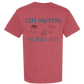 Life Happens The Beach Helps - Comfort Colors - Heavyweight Unisex Tee - Yellows, Oranges, Reds