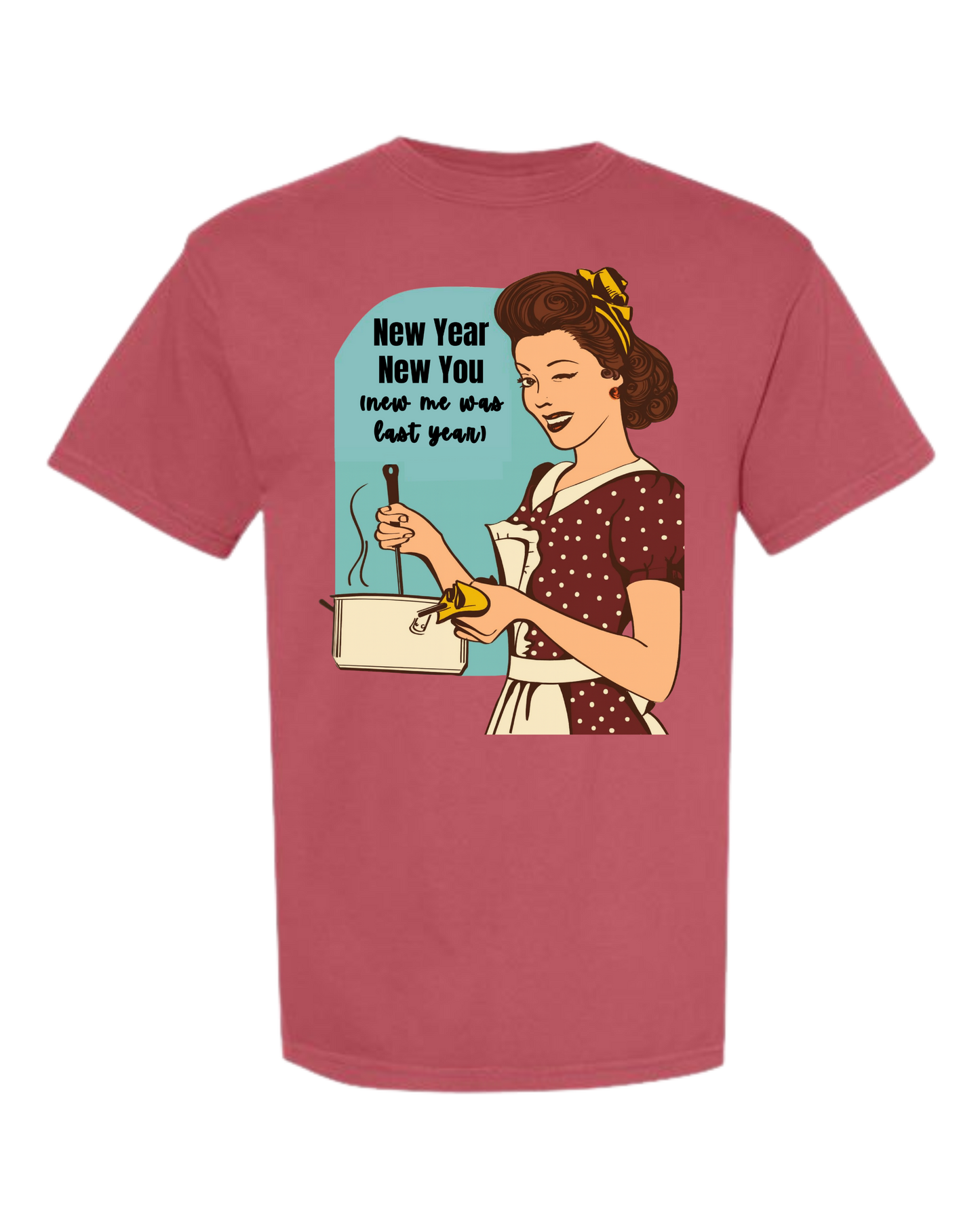 New Year New You - Comfort Colors - Heavyweight Unisex Tee - Yellows, Oranges, Reds