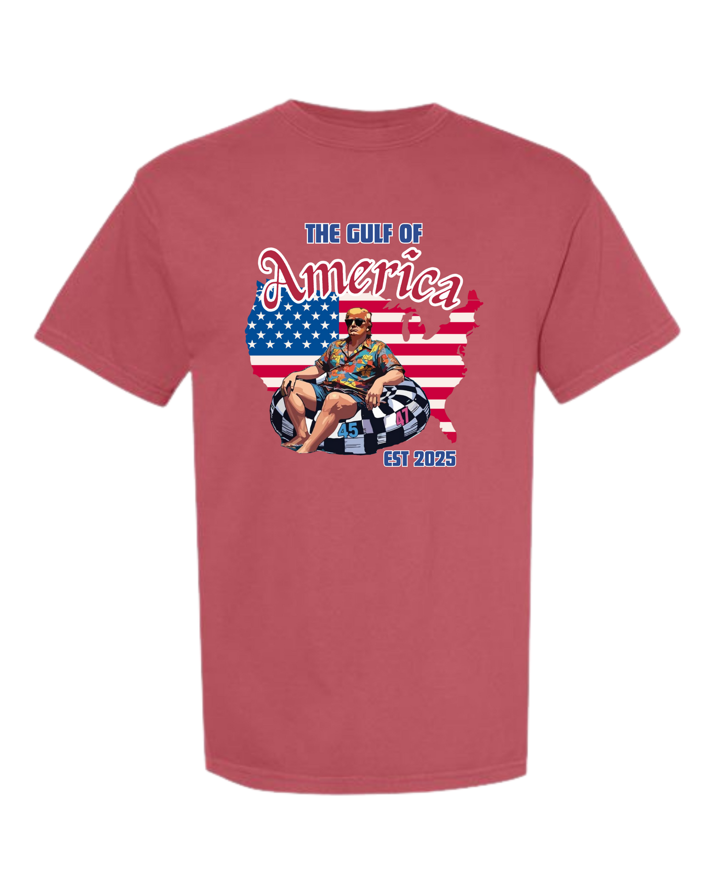 The Gulf of America - Comfort Colors - Heavyweight Unisex Tee - Yellows, Oranges, Reds