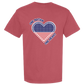 One Nation One Heart - Comfort Colors - Heavyweight Unisex Tee - Yellows, Oranges, Reds