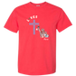 Loves Jesus & America too - Comfort Colors - Heavyweight Unisex Tee - Yellows, Oranges, Reds
