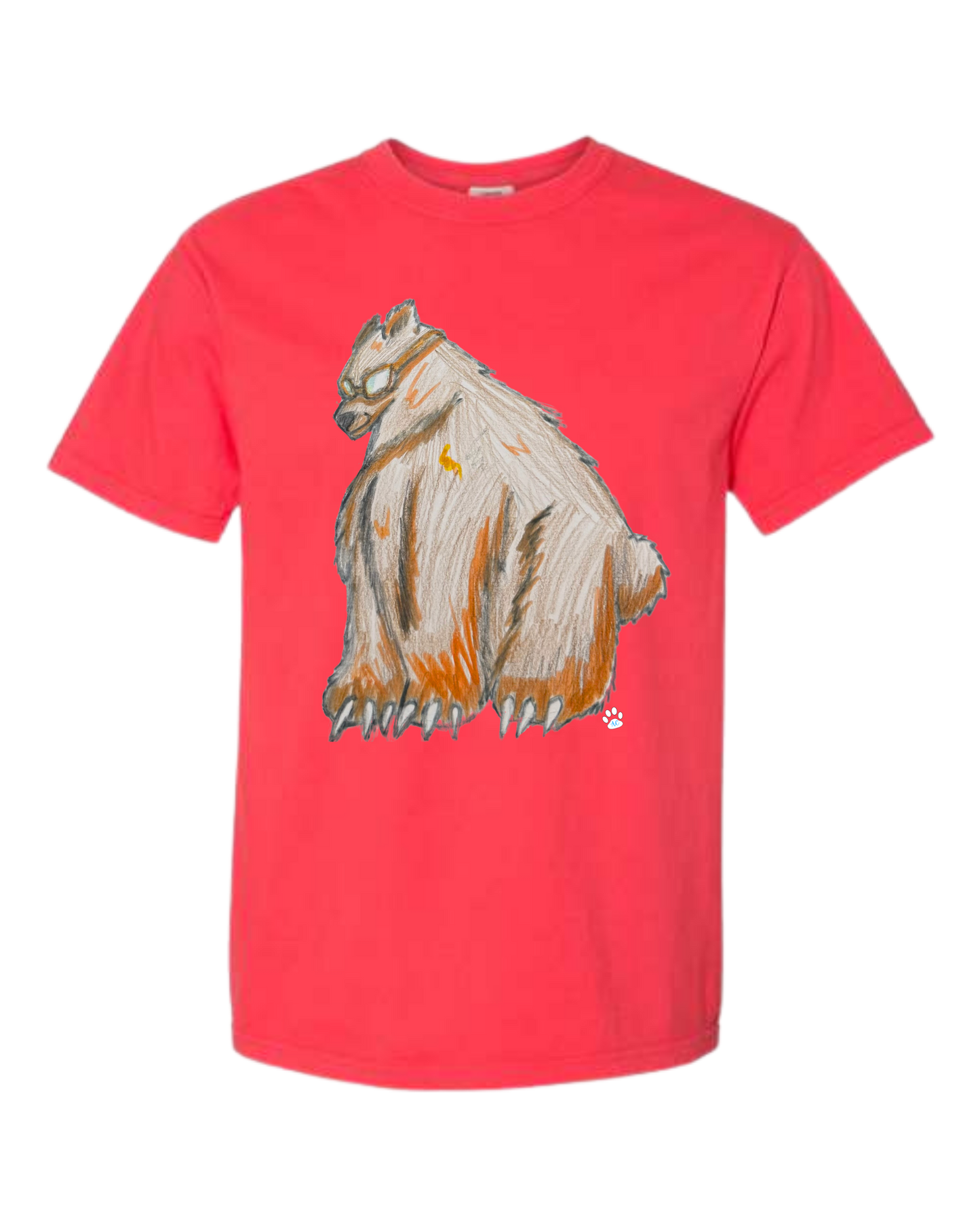 Muscle Bear - Comfort Colors - Heavyweight Unisex Tee - Yellows, Oranges, Reds