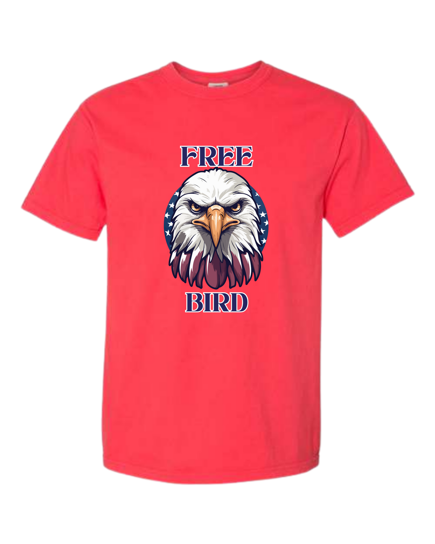 Free Bird - Comfort Colors - Heavyweight Unisex Tee - Yellows, Oranges, Reds