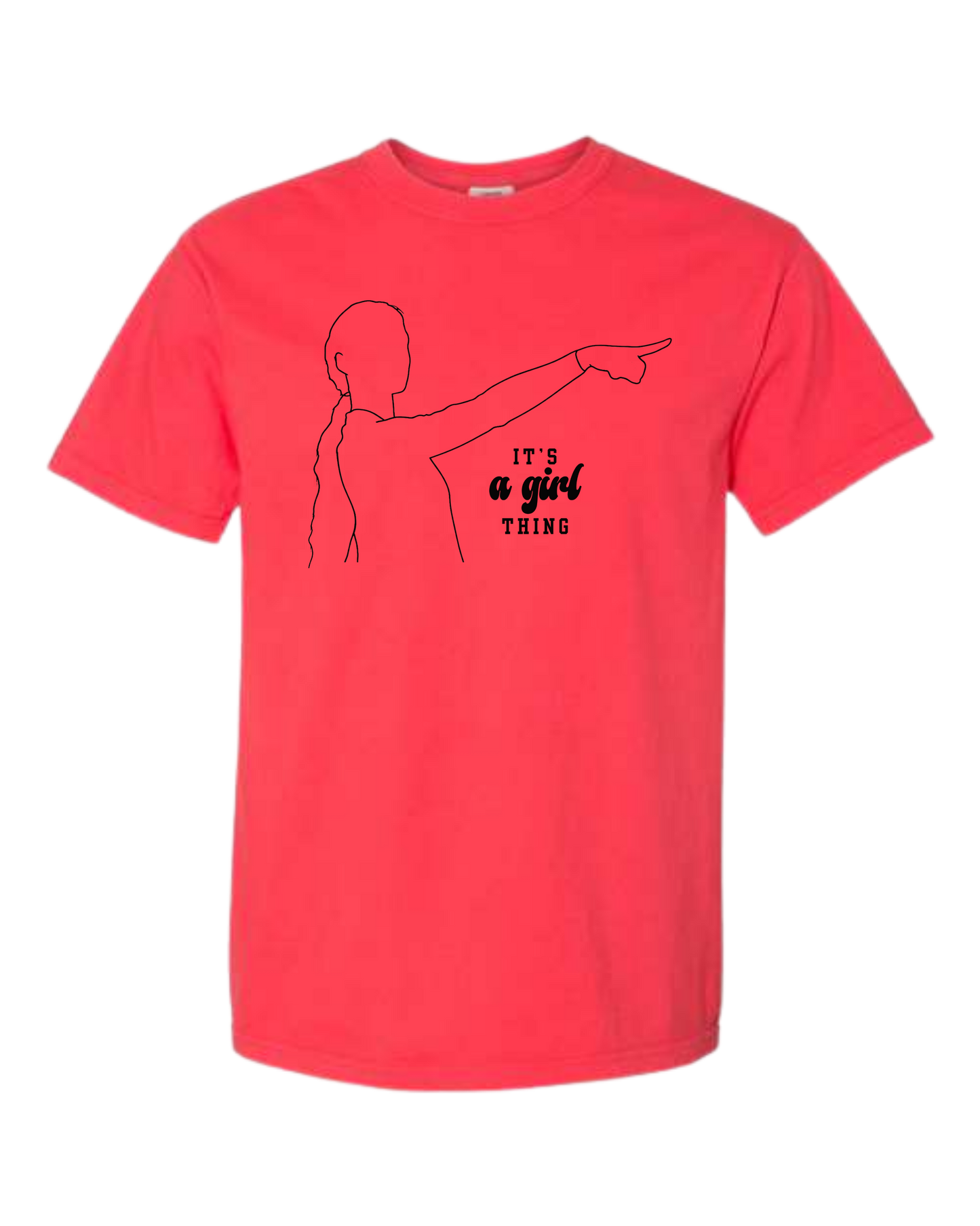 It's A Girl Thing - Comfort Colors - Heavyweight Unisex Tee - Yellows, Oranges, Reds