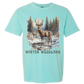Winter Woodland - Comfort Colors - Heavyweight Unisex Tee - Greens