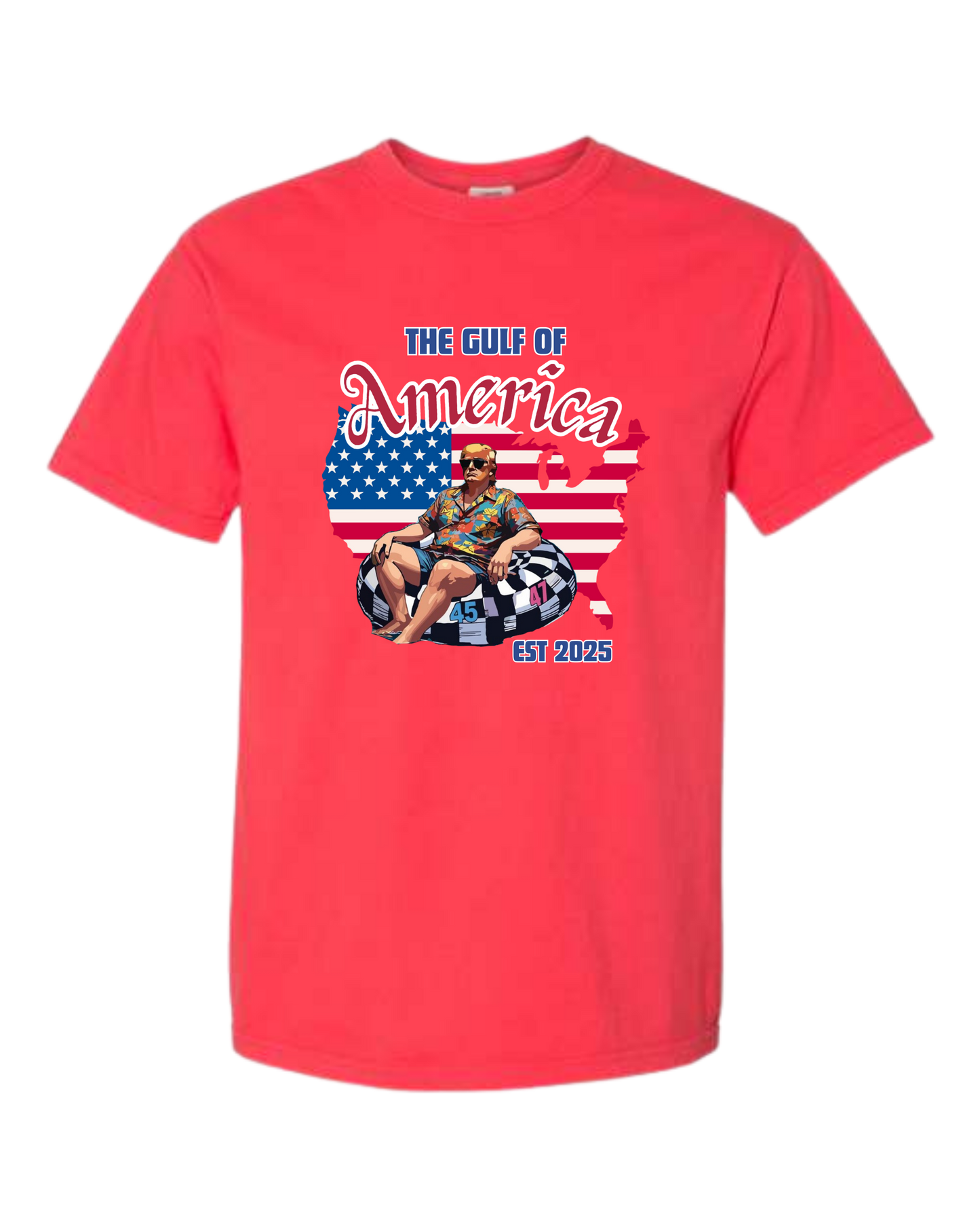 The Gulf of America - Comfort Colors - Heavyweight Unisex Tee - Yellows, Oranges, Reds