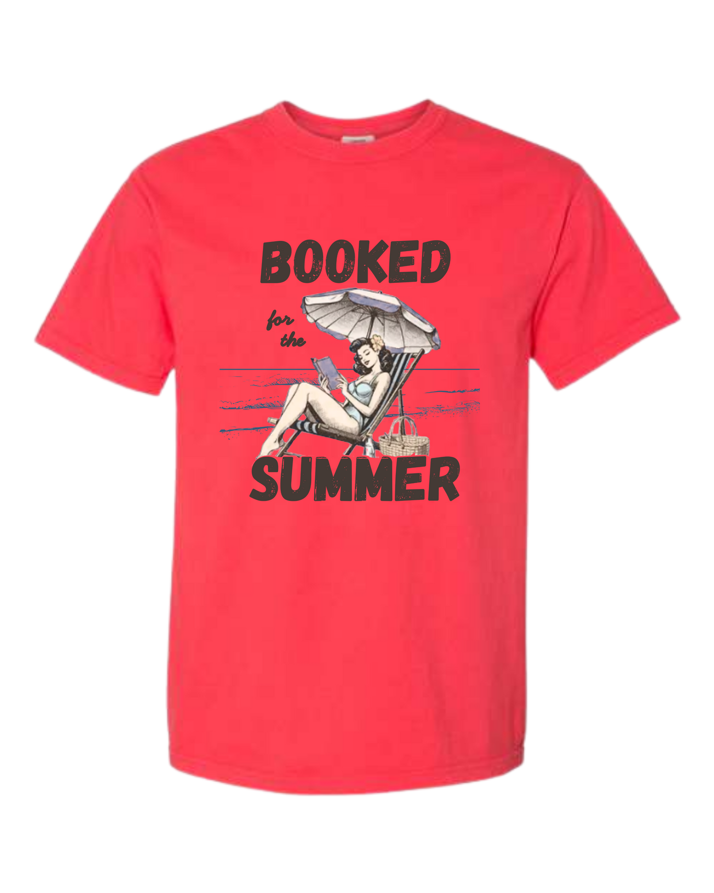 Booked for the Summer - Comfort Colors - Heavyweight Unisex Tee - Yellows, Oranges, Reds