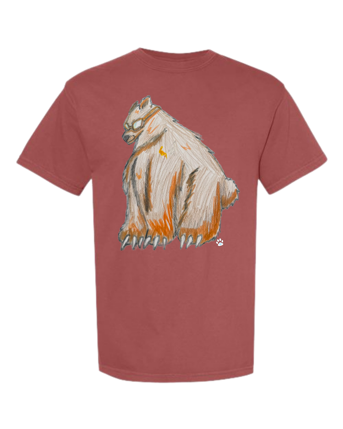 Muscle Bear - Comfort Colors - Heavyweight Unisex Tee - Yellows, Oranges, Reds