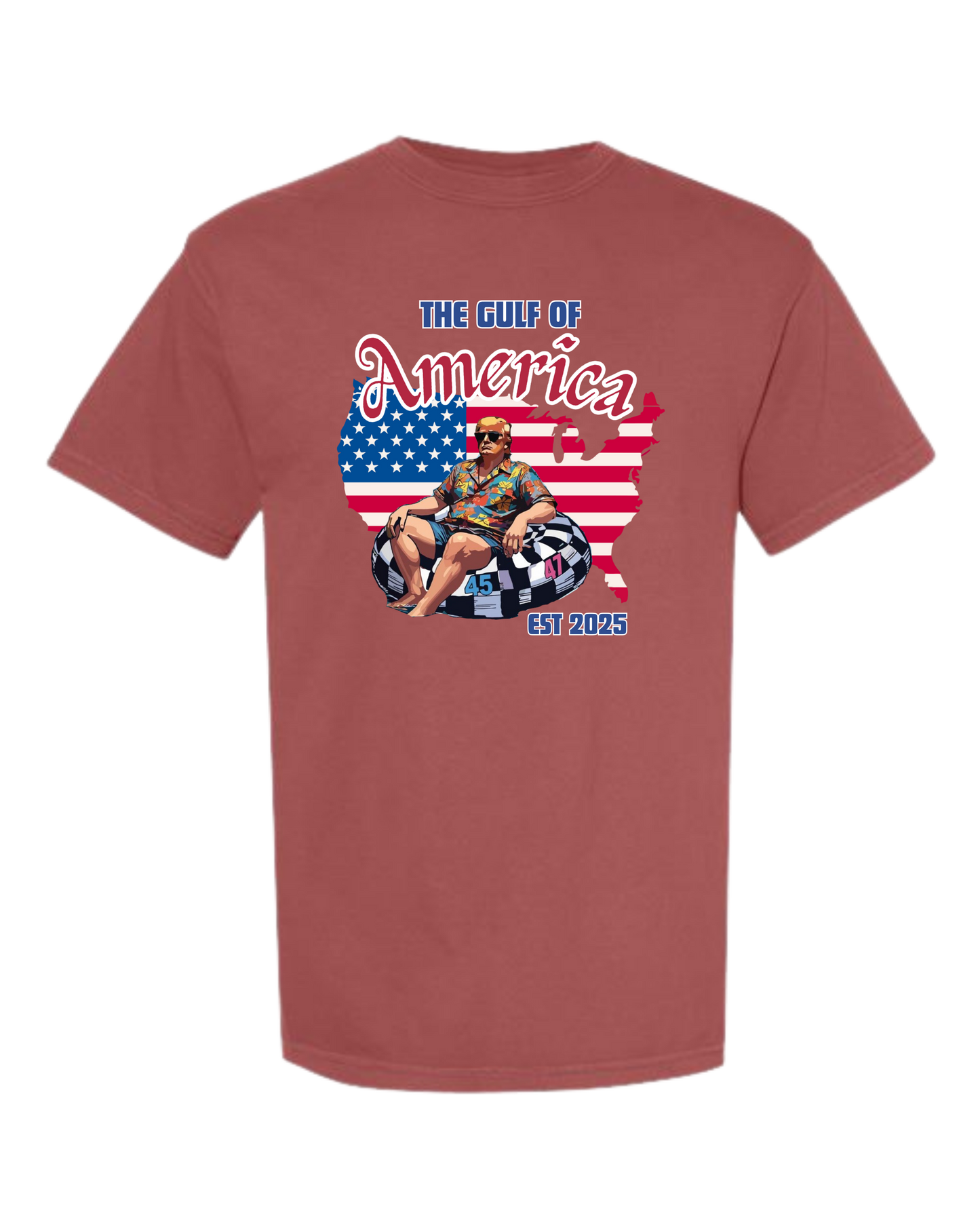 The Gulf of America - Comfort Colors - Heavyweight Unisex Tee - Yellows, Oranges, Reds