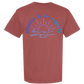 Sunsets & No Regrets - Comfort Colors - Heavyweight Unisex Tee - Yellows, Oranges, Reds