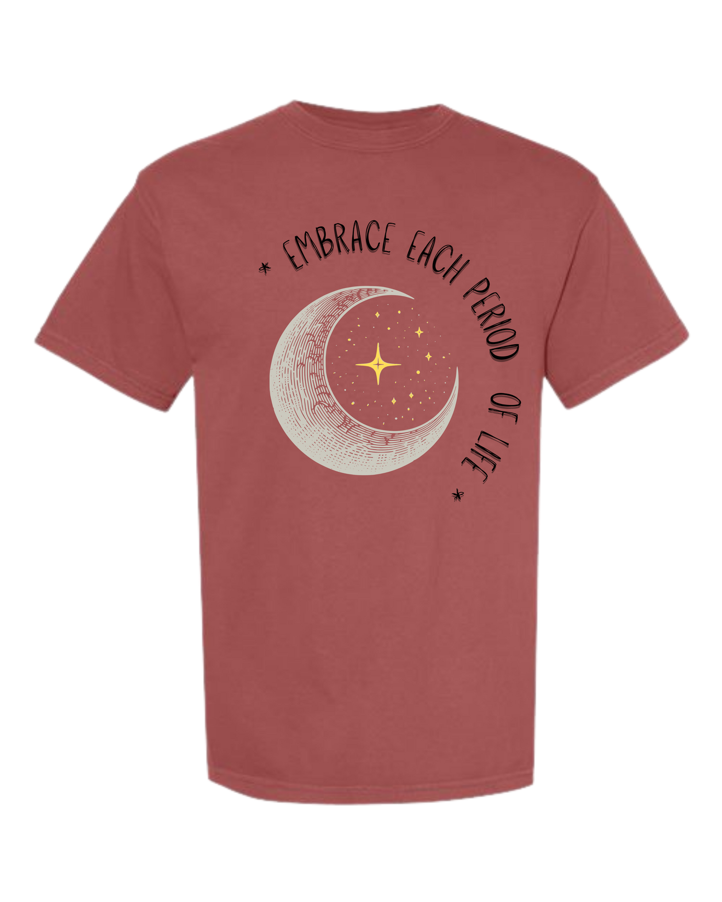 Embrace Each Period of Life - Comfort Colors - Heavyweight Unisex Tee - Yellows, Oranges, Reds