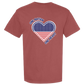 One Nation One Heart - Comfort Colors - Heavyweight Unisex Tee - Yellows, Oranges, Reds